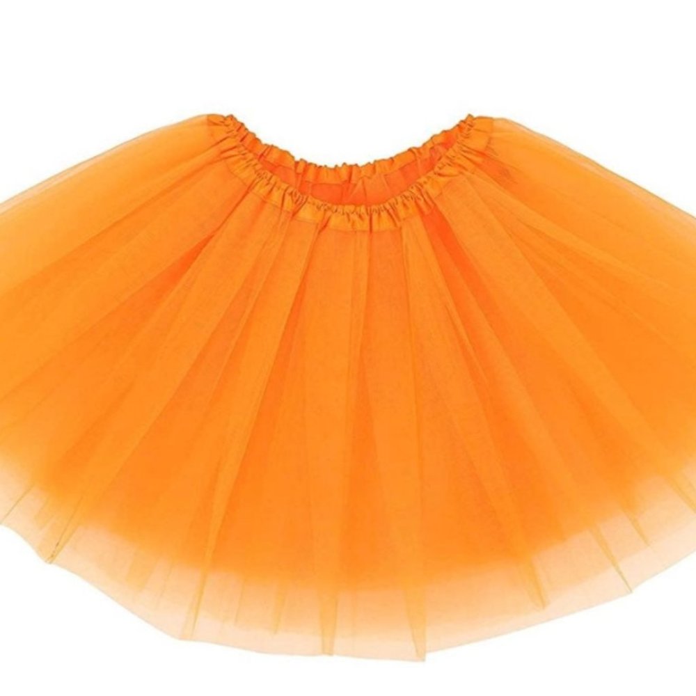 3-Layered Orange Tutu with Bow